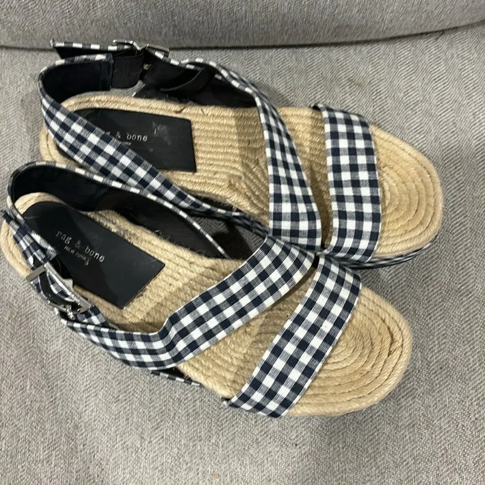 NWOT  Rag & Bone Megan Blue Sandals
